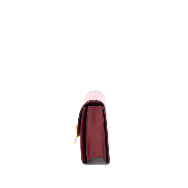Celine Medium Classic Box Bag Calfskin Red