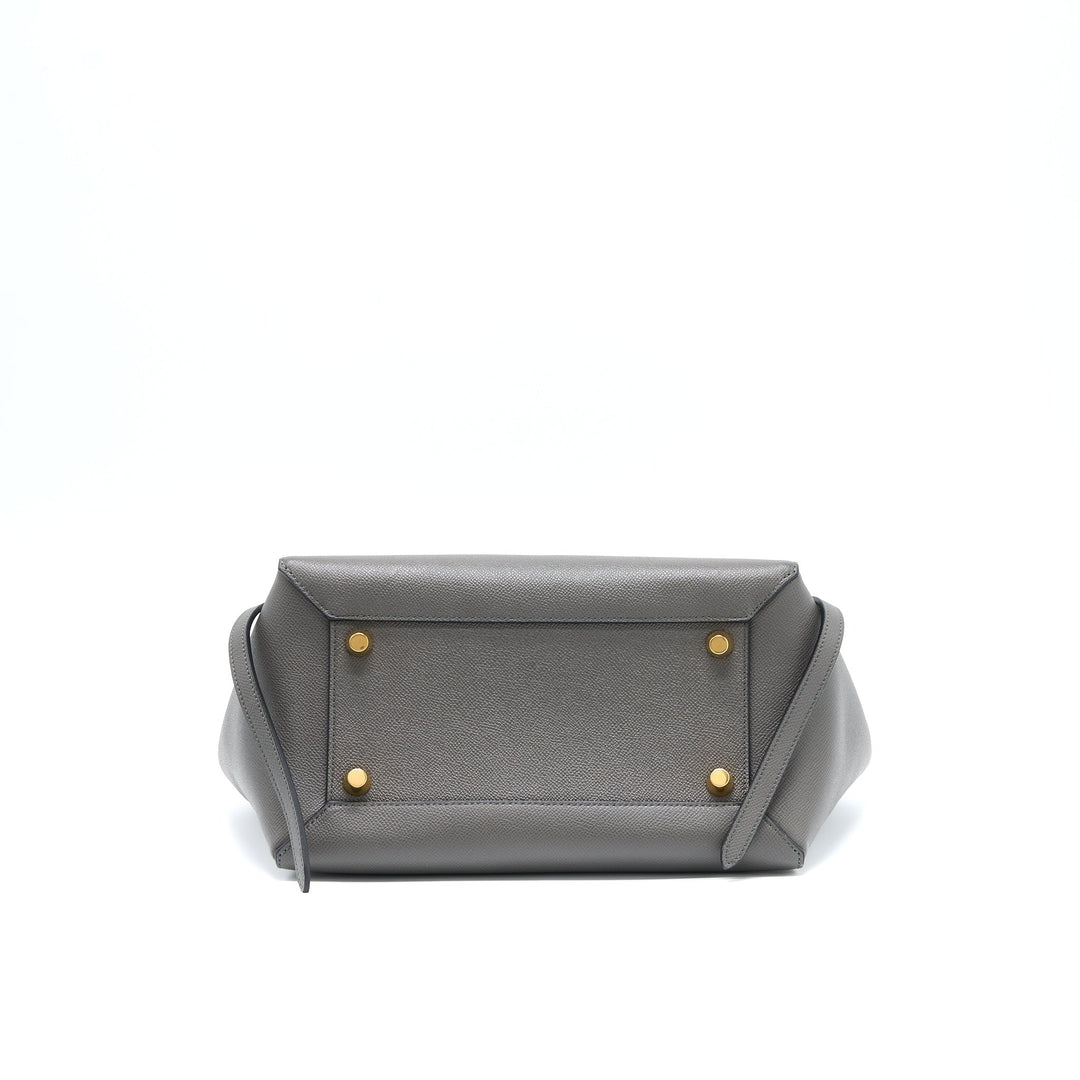 Celine Mini Belt Bag Grained Calfskin Grey