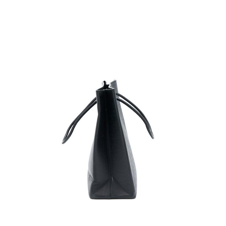 Top Quality Balenciaga Top Handle Shopping Tote Bag Calfskin Black SHW