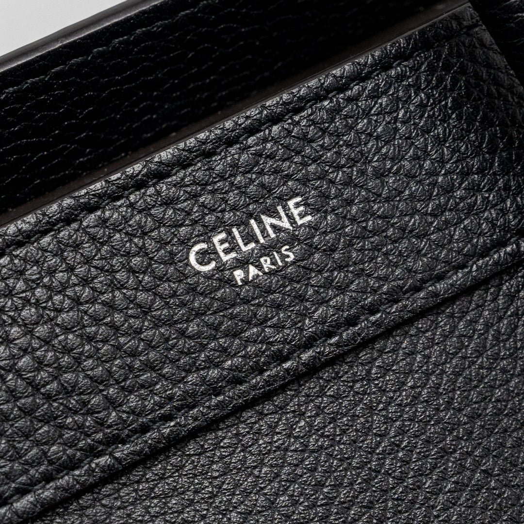 Celine nano luggage bag calfskin black