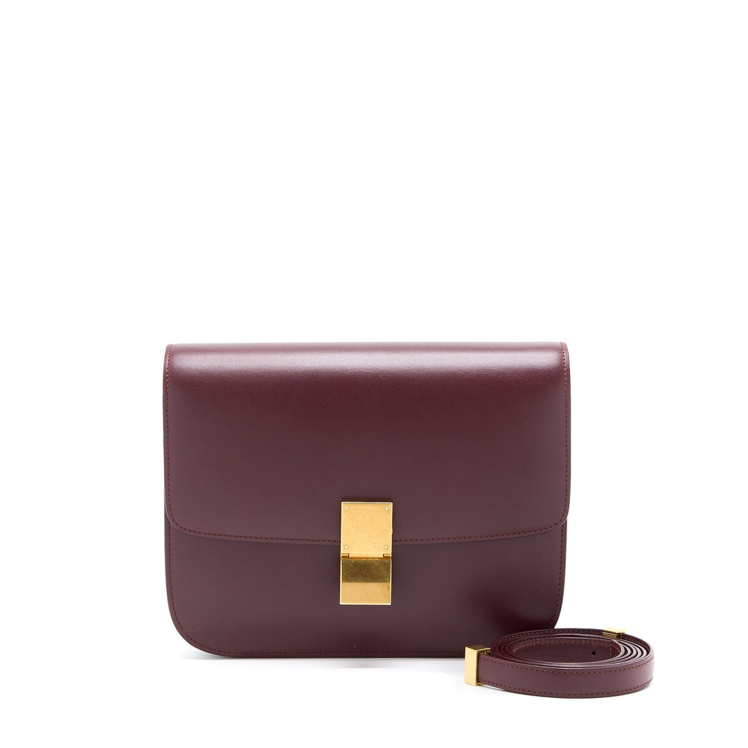 Top Quality Celine Classic Medium Box Calfskin Burgundy