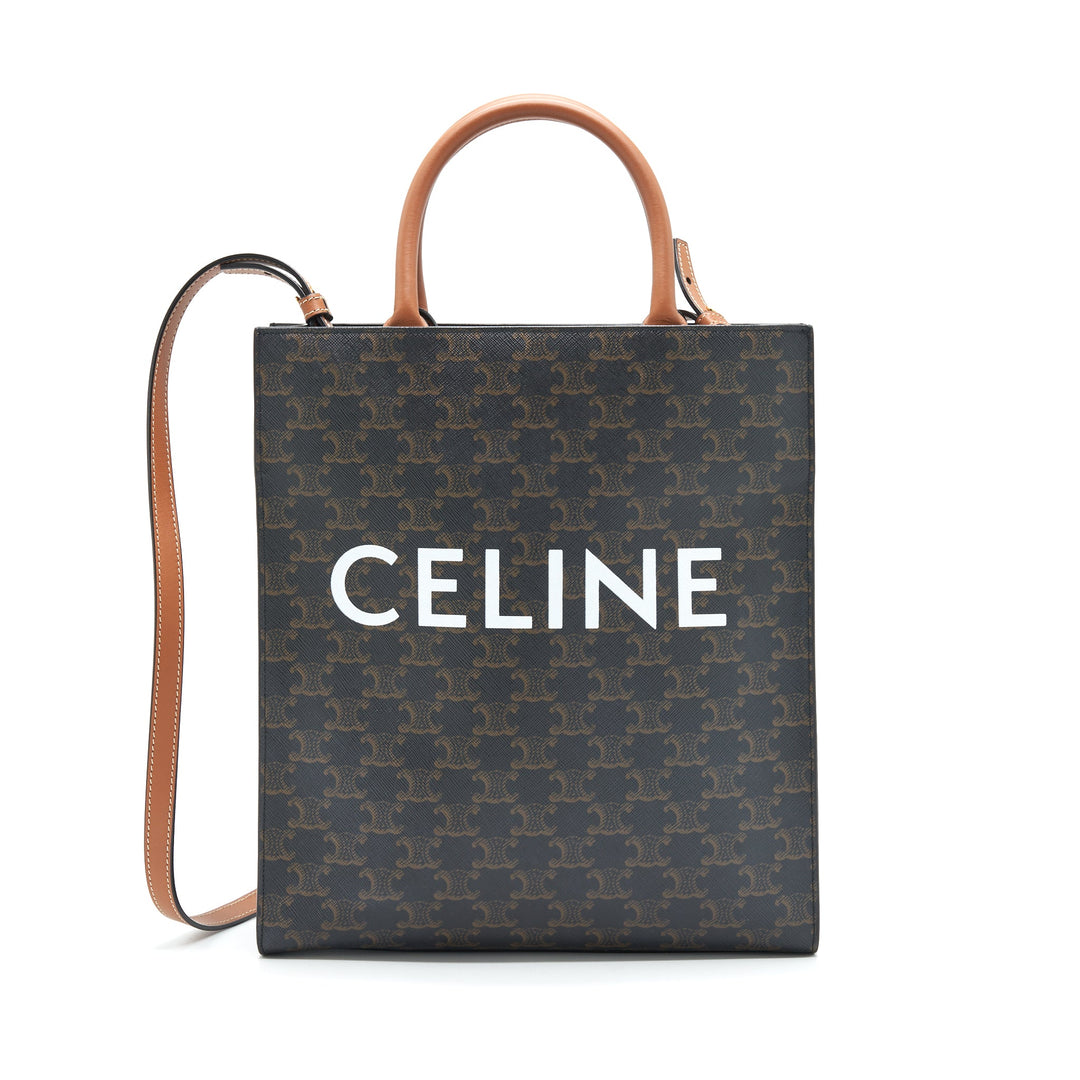 Top Quality Celine Small Vertical Cabas in Triomphe Canvas