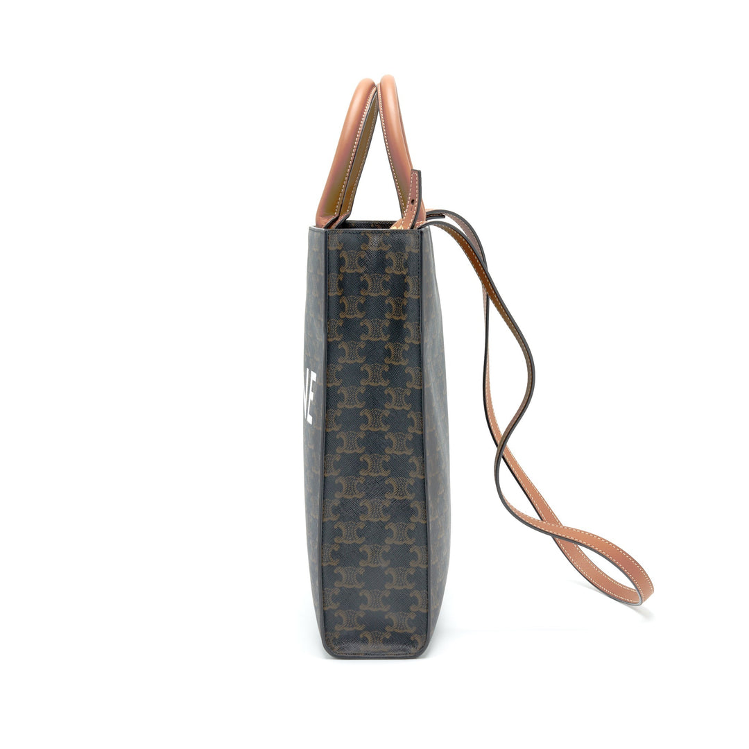 Top Quality Celine Small Vertical Cabas in Triomphe Canvas