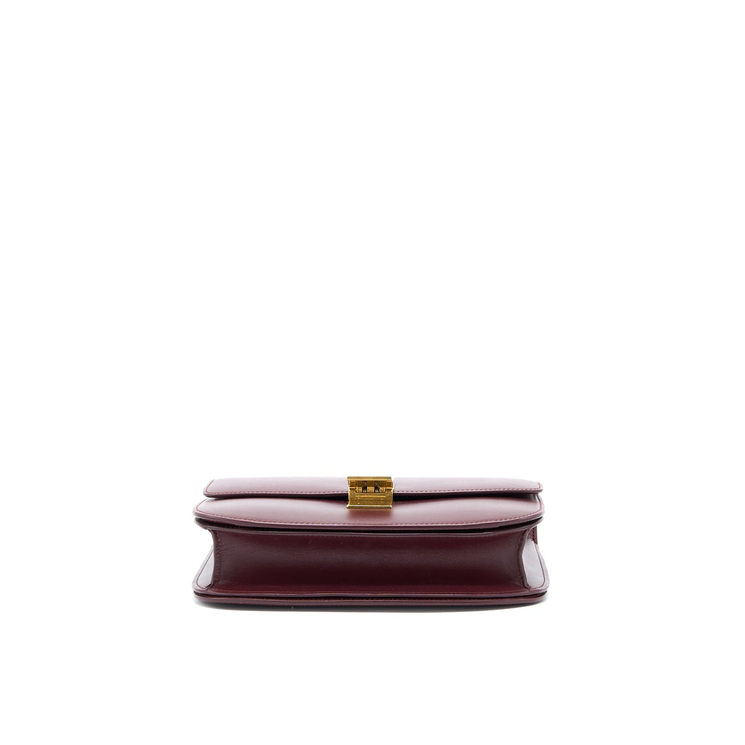 Top Quality Celine Classic Medium Box Calfskin Burgundy