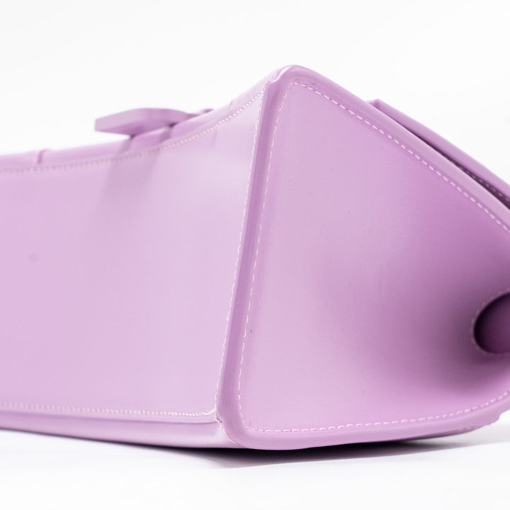 Top Quality Balenciaga Small Hourglass Bag Calfskin Light Purple SHW