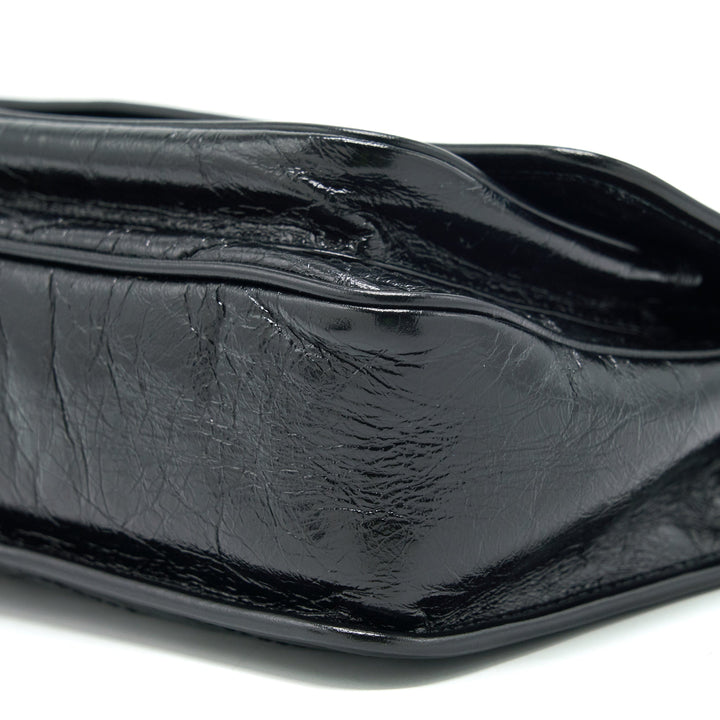Saint Laurent Medium Niki Bag crinkled Vintage so black