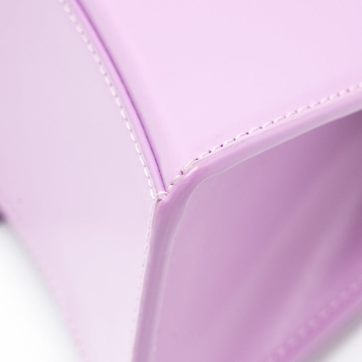 Top Quality Balenciaga Small Hourglass Bag Calfskin Light Purple SHW