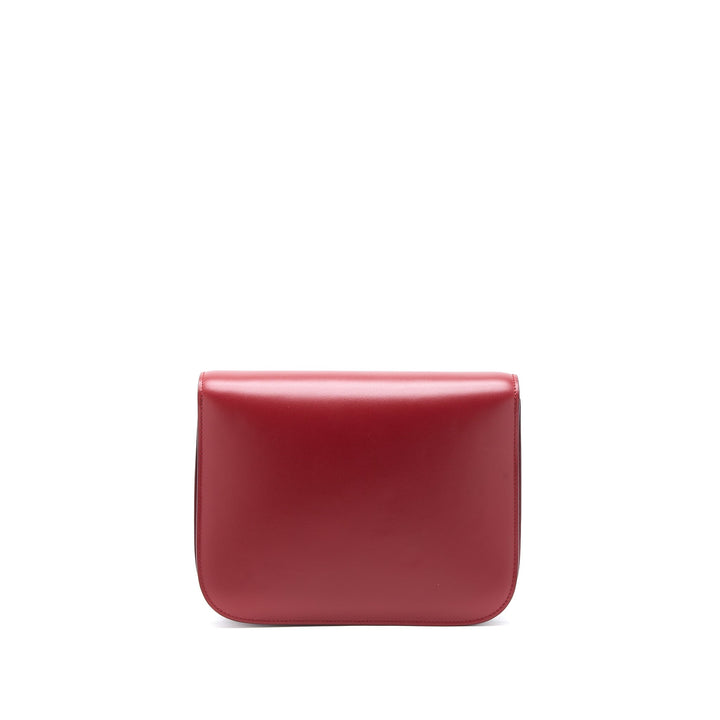 Celine Medium Classic Box Bag Calfskin Red