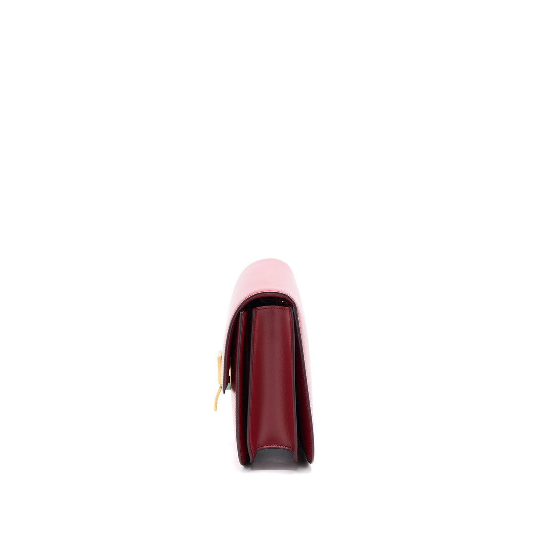 Celine Medium Classic Box Bag Calfskin Red