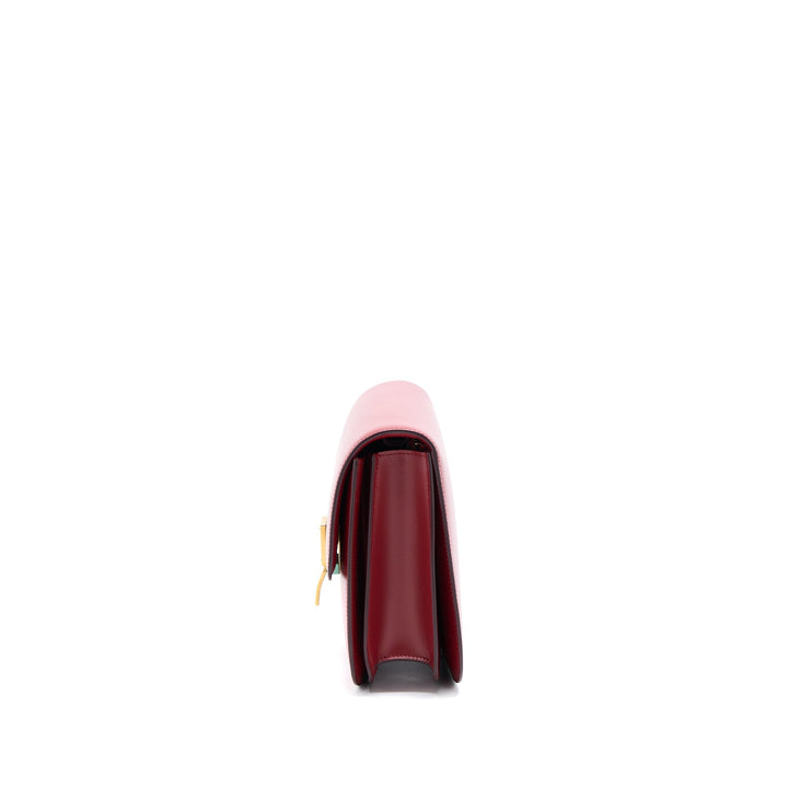 Celine Medium Classic Box Bag Calfskin Red