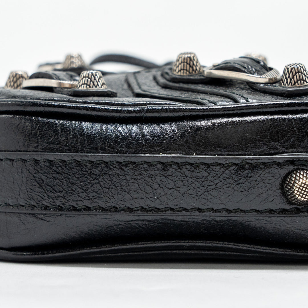 Top Quality Balenciaga Le Cagole Heart Mini Bag Lambskin Black SHW