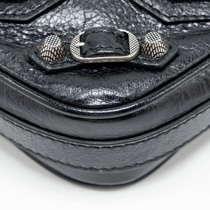 Top Quality Balenciaga Le Cagole Heart Mini Bag Lambskin Black SHW