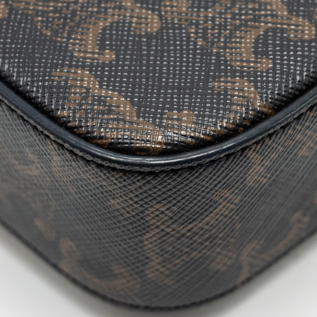 Celine Claude Triomphe Canvas / Calfskin Tan