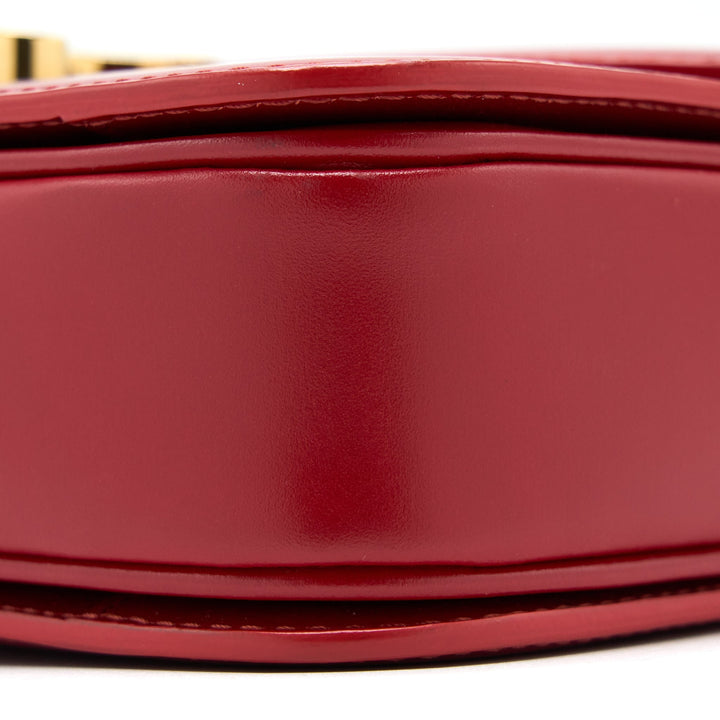 Celine Medium Classique Triomphe Bag Shiny Calfskin Red