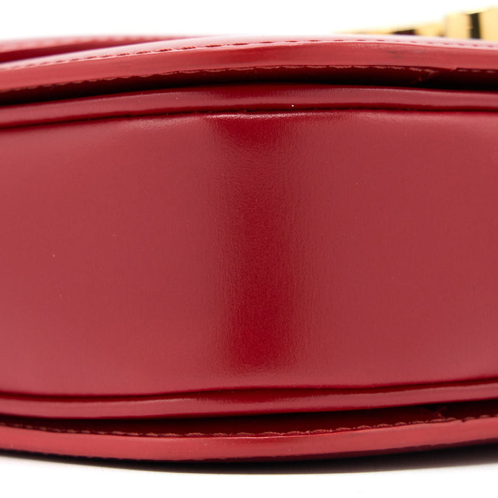 Celine Medium Classique Triomphe Bag Shiny Calfskin Red