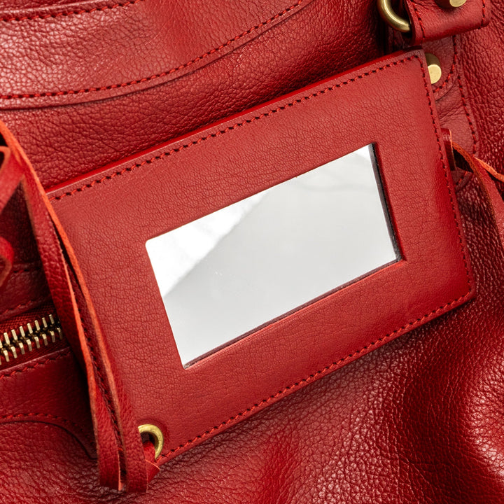 Top Quality Balenciaga city bag leather red LGHW