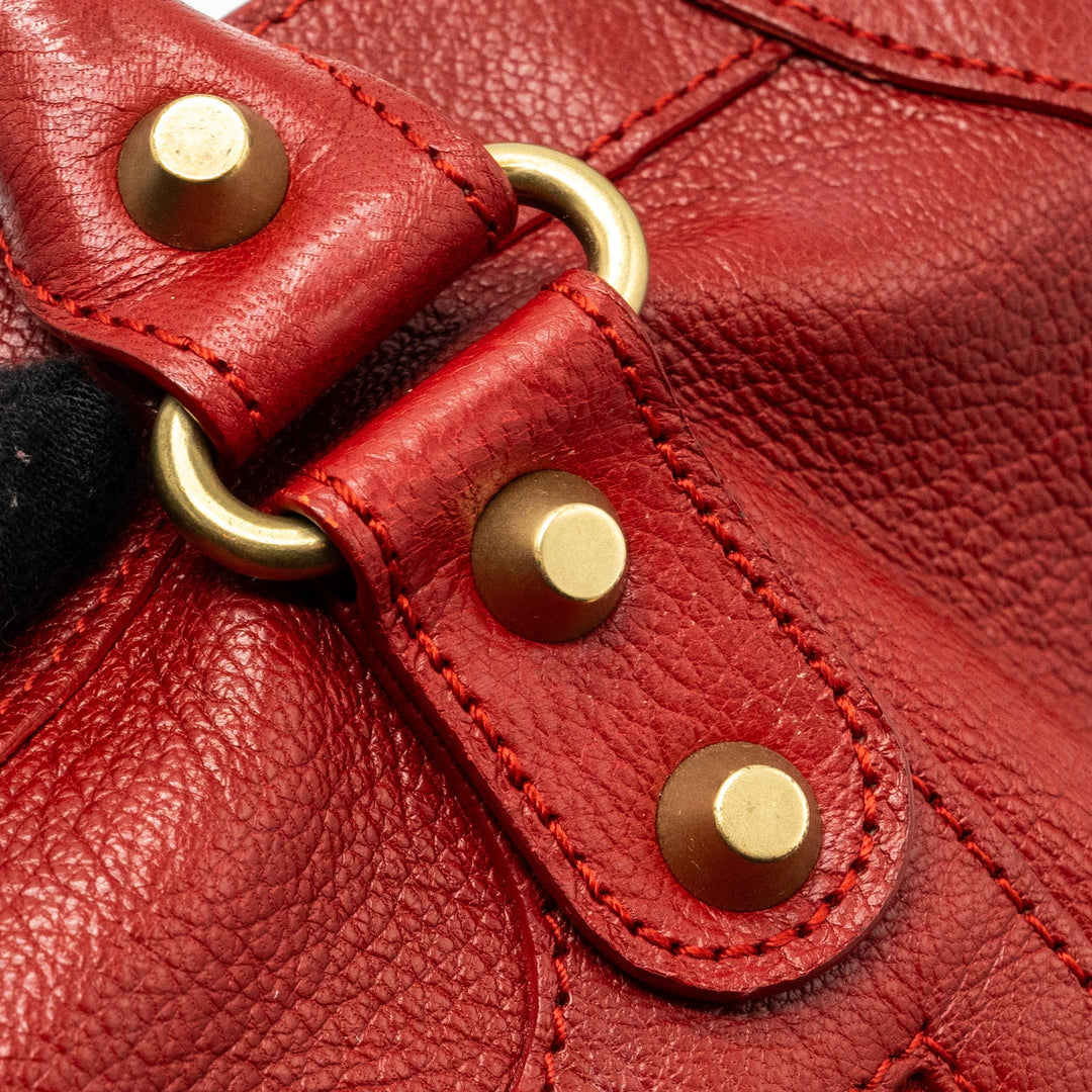 Top Quality Balenciaga city bag leather red LGHW