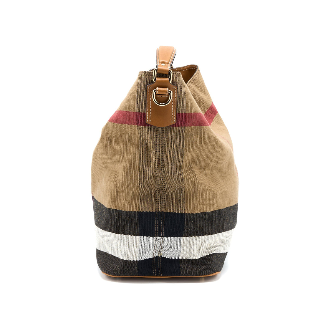 Burberry Bucket Bag Canvas Multicolour GHW