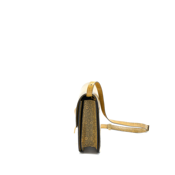 Celine Medium Box Lizard Natural Brushed