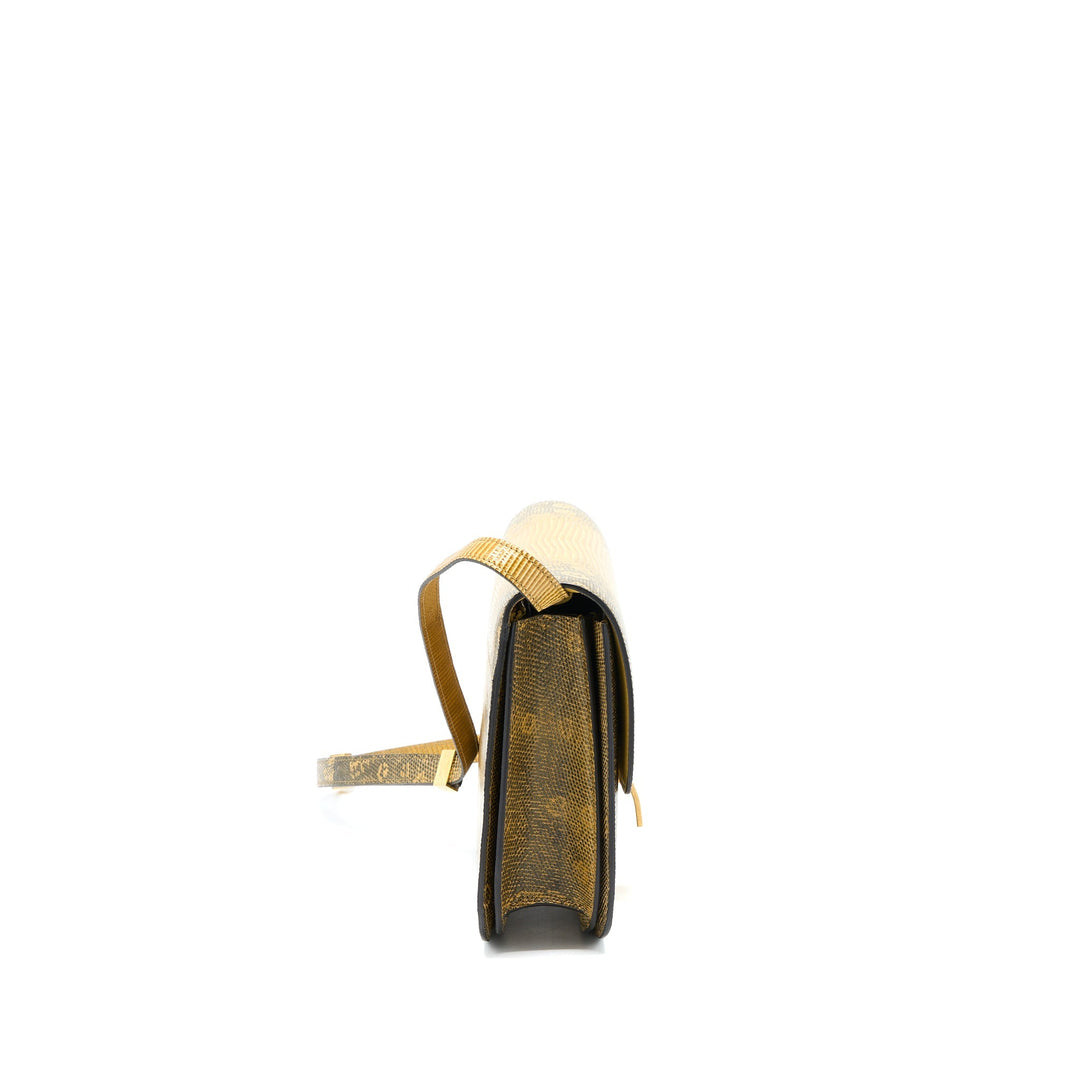 Celine Medium Box Lizard Natural Brushed
