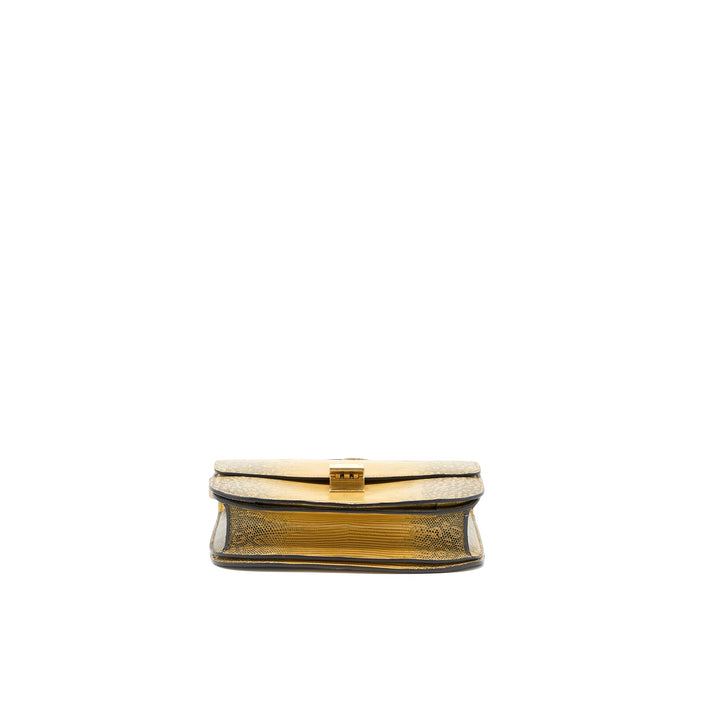 Celine Medium Box Lizard Natural Brushed