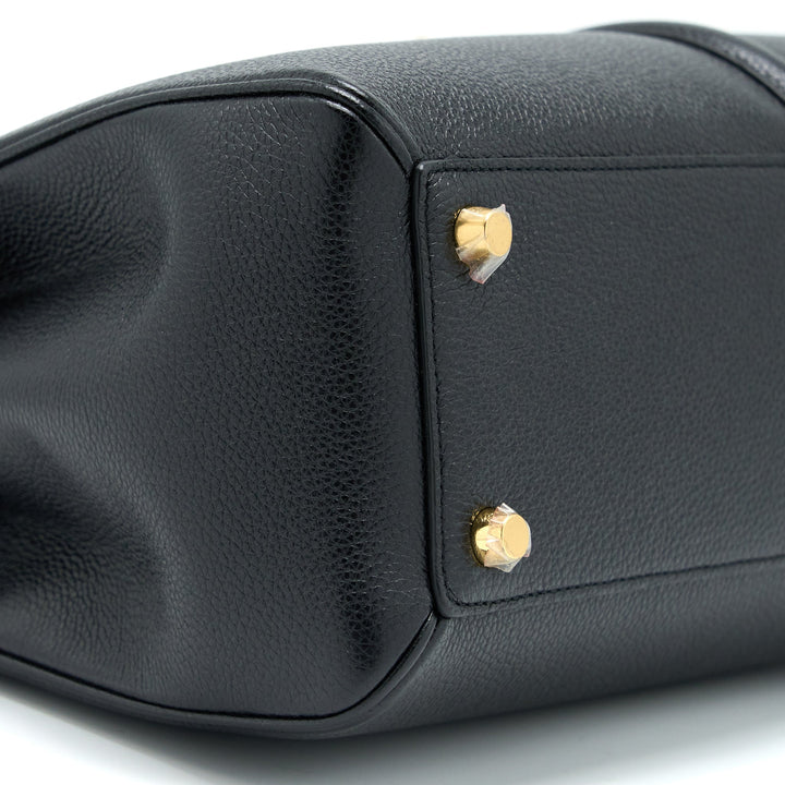 Top Quality Celine 16 Bag Grained Calfskin Black
