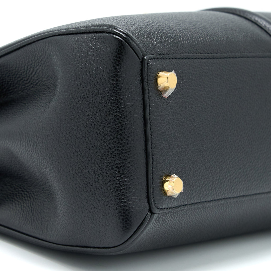 Celine 16 Bag Grained Calfskin Black