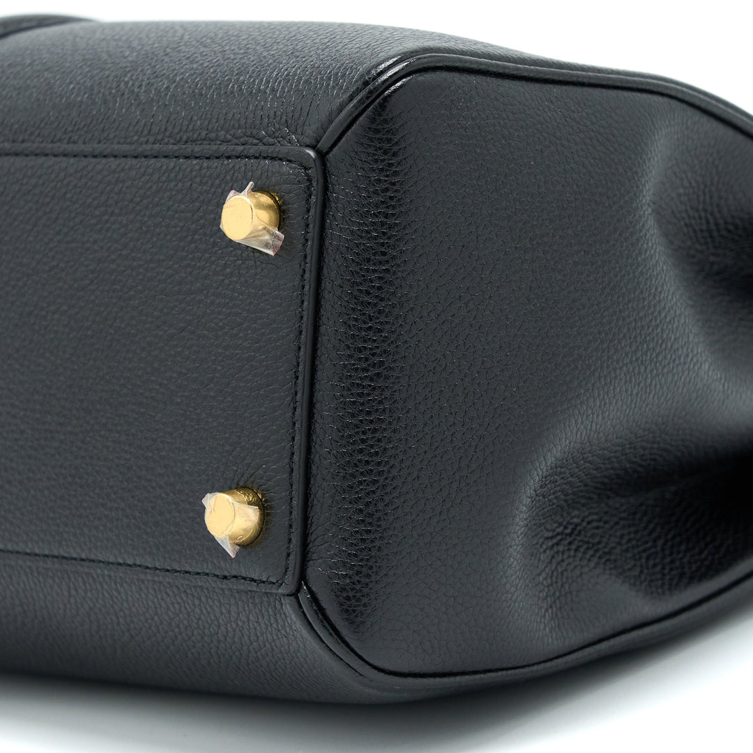 Celine 16 Bag Grained Calfskin Black