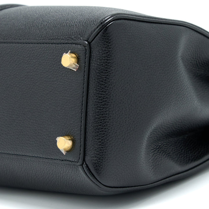 Celine 16 Bag Grained Calfskin Black