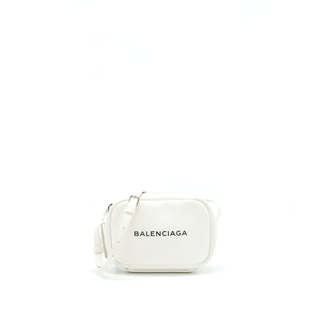 balenciaga Mini Camera Crossbody Bag White