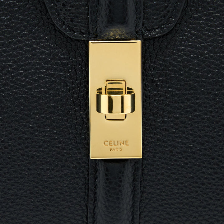 Top Quality Celine 16 Bag Grained Calfskin Black