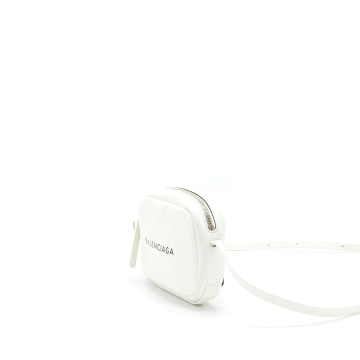 balenciaga Mini Camera Crossbody Bag White