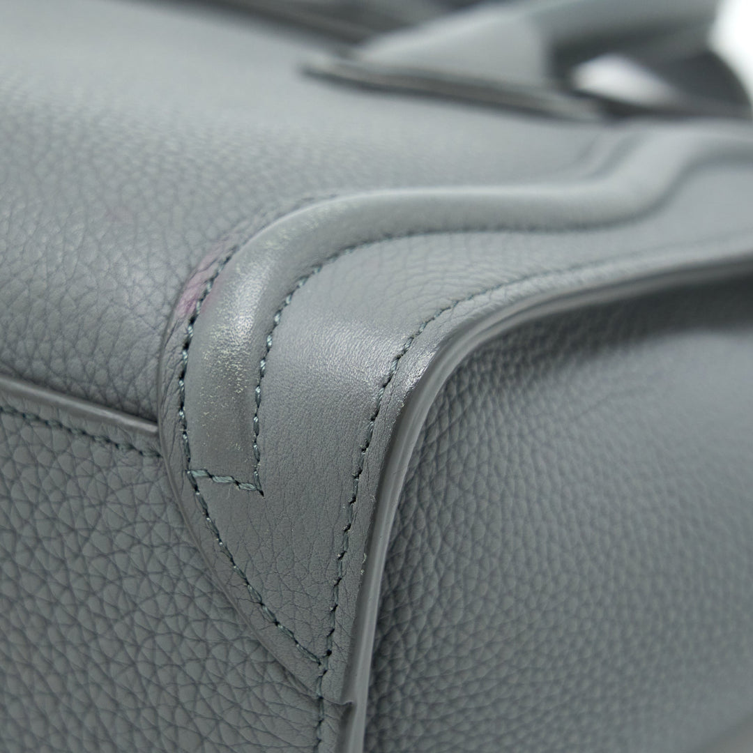 Celine Nano Luggage Bag Grey