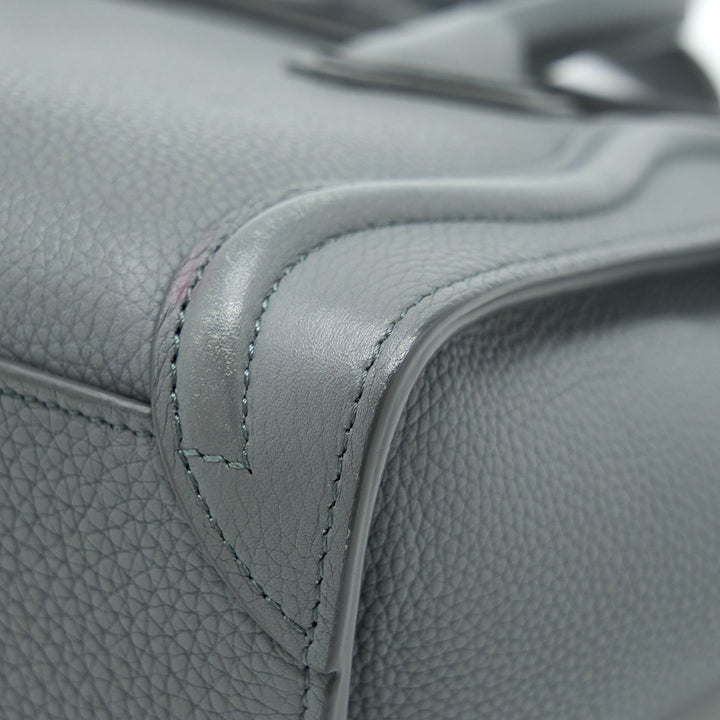 Celine Nano Luggage Bag Grey