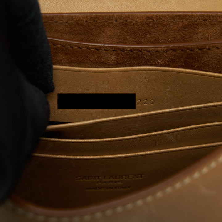Saint Laurent/YSL Vintage Kaia Bag Calfskin Tan GHW