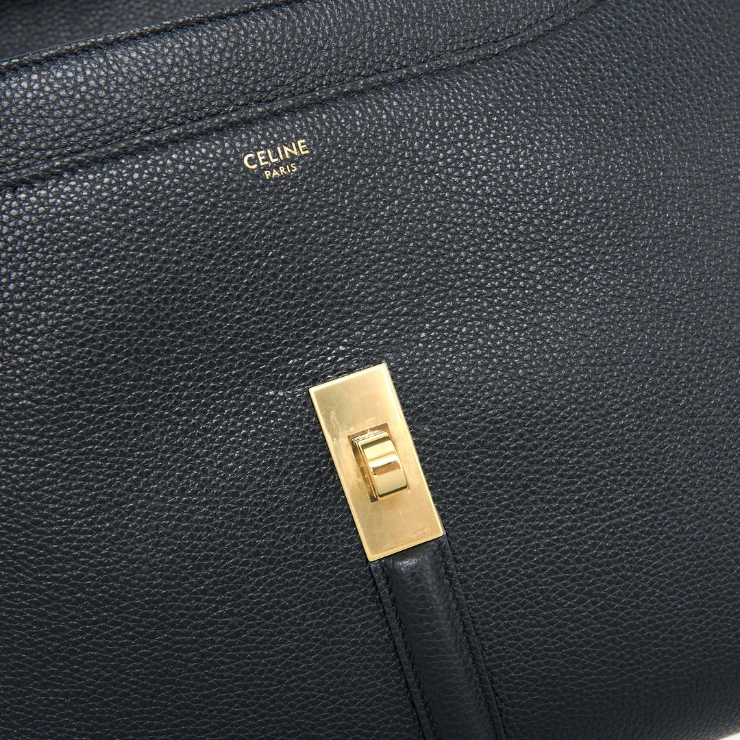 Celine 16 Bag Grained Calfskin Black