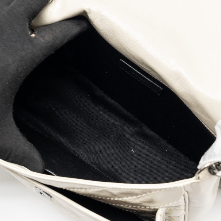Saint laurent medium Niki calfskin blanc SHW
