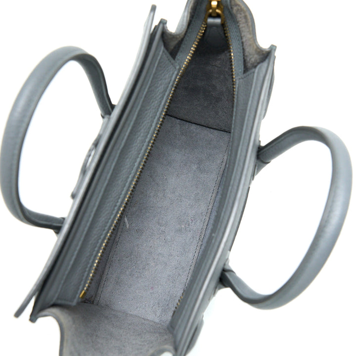 Celine Nano Luggage Bag Grey