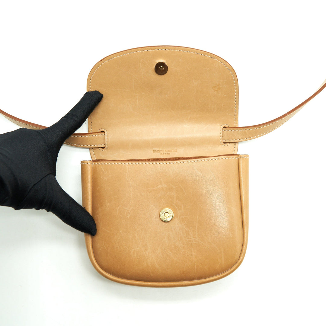 Saint Laurent/YSL Vintage Kaia Bag Calfskin Tan GHW
