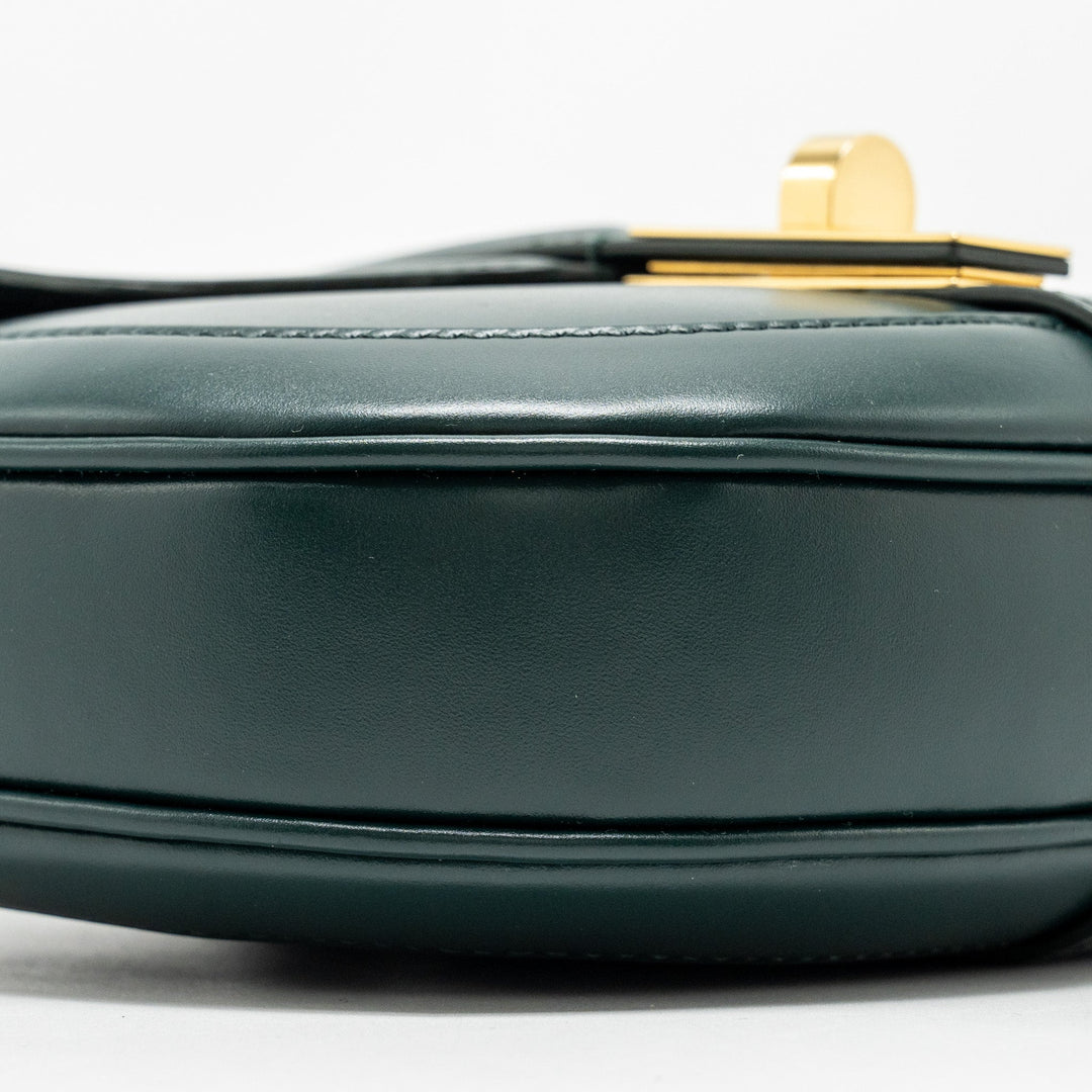 Celine Small Besace Bag Calfskin Dark Green