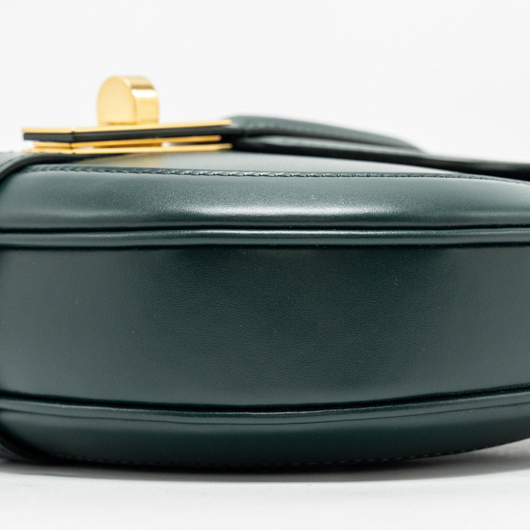 Celine Small Besace Bag Calfskin Dark Green