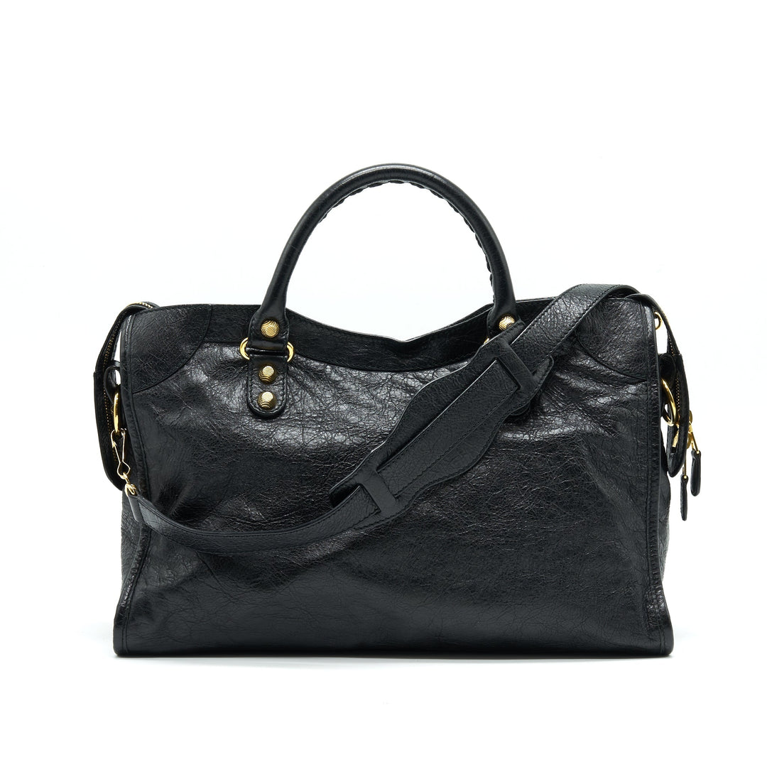 Top Quality Balenciaga GIANT CITY BAG BLACK