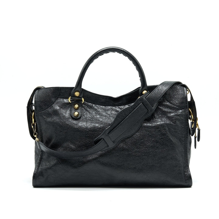 Top Quality Balenciaga GIANT CITY BAG BLACK