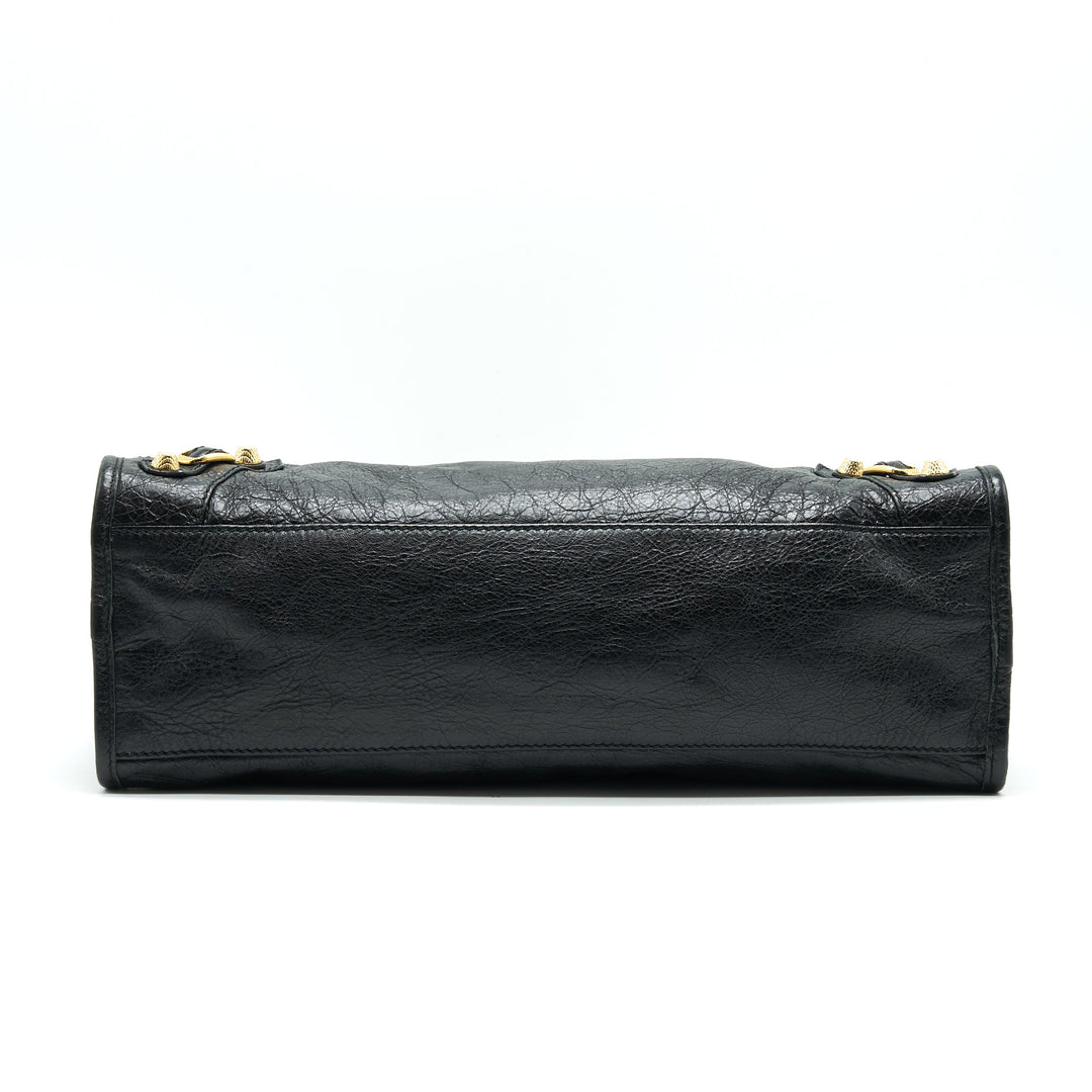 Top Quality Balenciaga GIANT CITY BAG BLACK