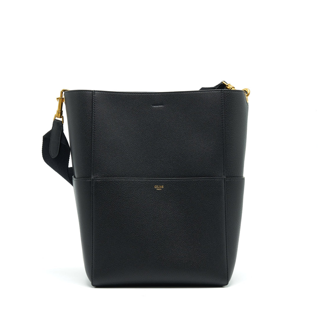 Top Quality Celine Sangle Bucket Bag Black With