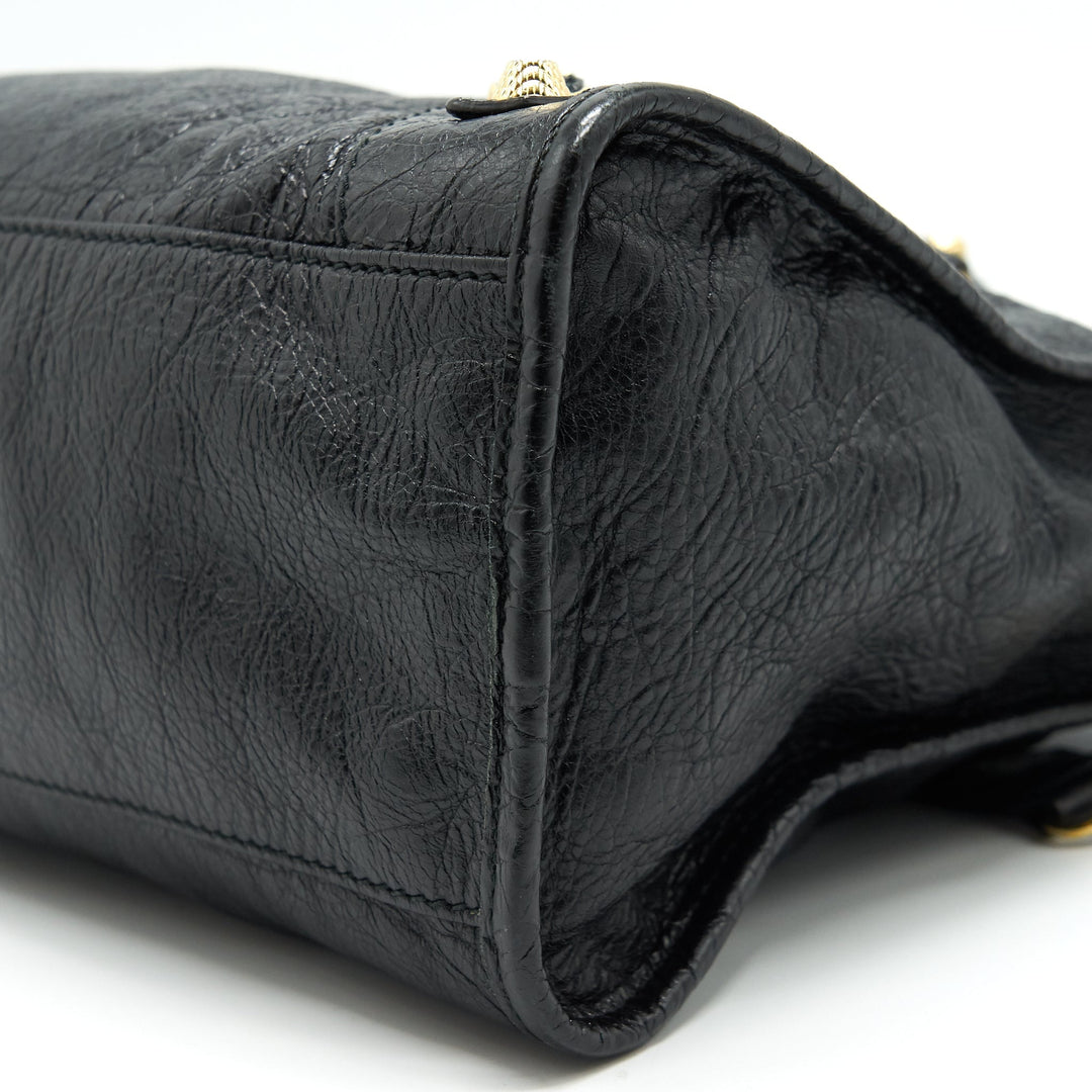 Top Quality Balenciaga GIANT CITY BAG BLACK