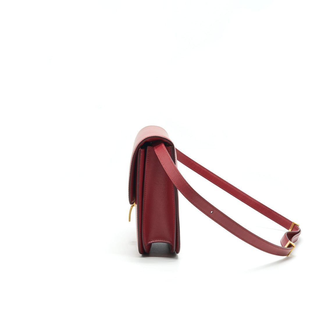 Celine MEDIUM CLASSIC BOX BAG CALFSKIN RED