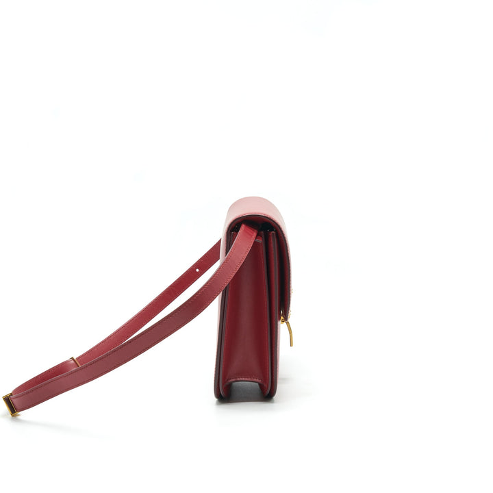 Celine MEDIUM CLASSIC BOX BAG CALFSKIN RED