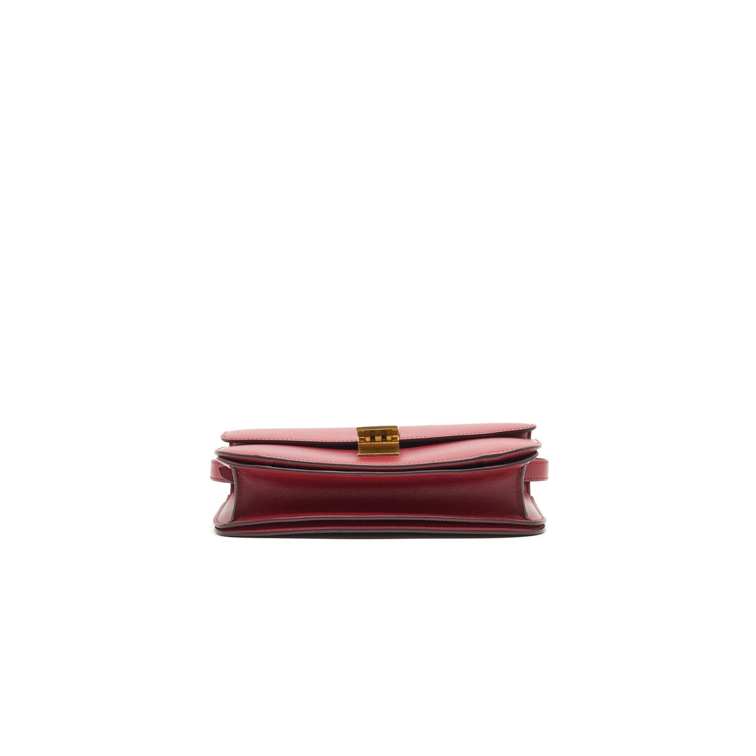 Celine MEDIUM CLASSIC BOX BAG CALFSKIN RED