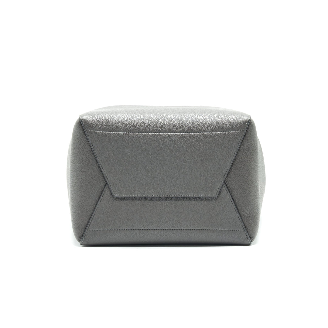 Top Quality Celine SANGLE BUCKET BAG DARK GREY WITH BLACK STITCHING